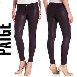 PAIGE Verdugo Ankle Denim in Black Cherry, 27